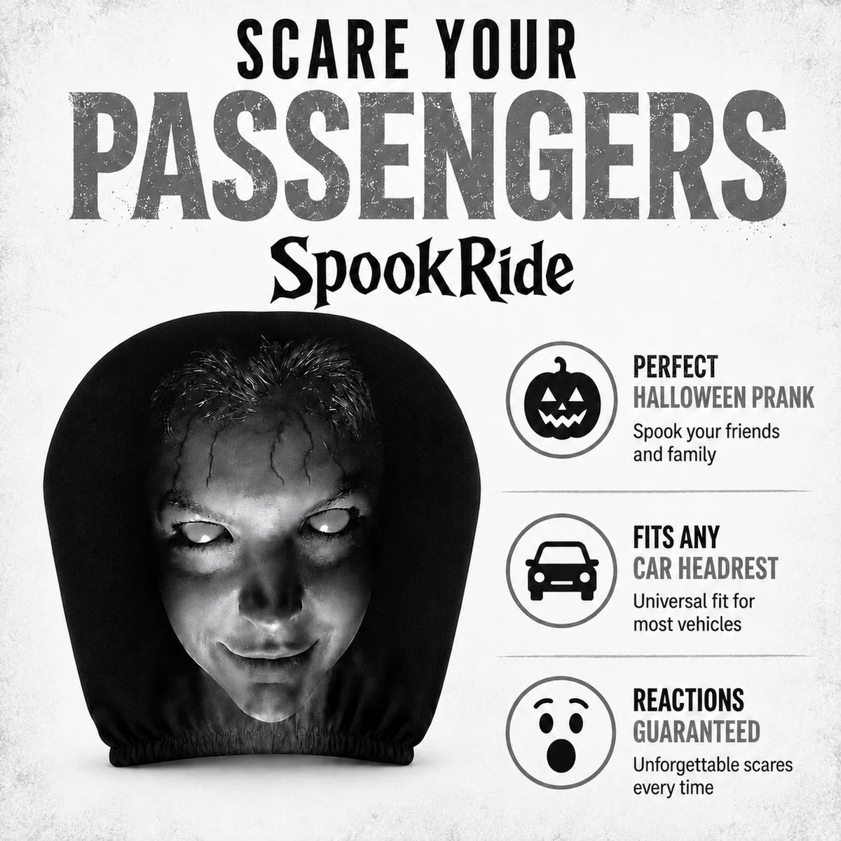 Spooky Headrest Cover (2pcs)
